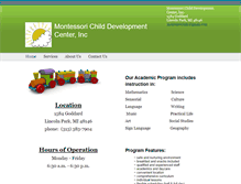 Tablet Screenshot of montessoricdc.com
